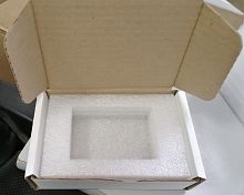 Ложемент из вспененного полиэтилена (НПЭ), белый с самосборным коробом 25х15х5 см 